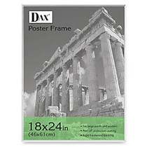 DAX Clear U-Channel Poster Frame - Holds 18 inch; x 24 inch; Insert - Wall Mountable - Vertical, Horizontal - Plastic - Clear