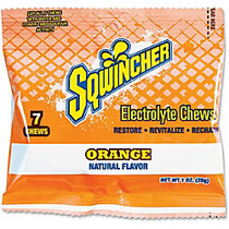 Sqwincher Flavored Electrolyte Chews - Orange - 1 oz - 84 / Box