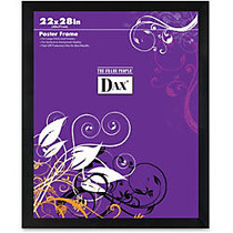 DAX Poster Frame - 22 inch; x 28 inch; Frame Size - Rectangle - Wall Mountable - Horizontal, Vertical - Solid Wood - Black