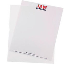JAM Paper; Plastic Sleeves, 9 inch; x 11 1/2 inch;, 1 inch; Capacity, Clear, Pack Of 12