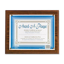 Nu-Dell Award-A-Plaque - 13 inch; x 10.50 inch; Frame Size - Holds 11 inch; x 8.50 inch; Insert - Wall Mountable - Horizontal, Vertical - Acrylic - Oak