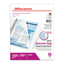 Office Wagon; Brand Secure Top Sheet Protectors
