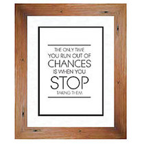 PTM Images Photo Frame, Chances, 10 inch;H x 1 1/2 inch;W x 12 inch;D, Natural Wood