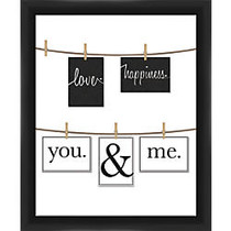 PTM Images Photo Frame, You And Me, 22 3/4 inch;H x 1 5/8 inch;W x 24 3/4 inch;D, Black/White