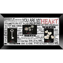 PTM Images Photo Frame, You Are My Heart, 22 inch;H x 1 1/4 inch;W x 12 inch;D, Black