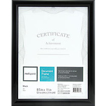 Realspace; Plastic Photo/Document Frame, 8 1/2 inch; x 11 inch;, Black