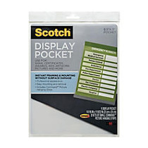 Scotch; Display Pocket, 9 inch; x 11 inch;, Clear