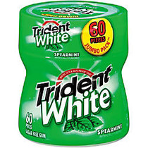 Trident; White Spearmint Gum Bottles, 3.1 Oz, Pack Of 4