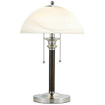 Adesso; Lexington Table Lamp, Satin Steel/Frosted