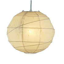 Adesso; Orb Pendant Ceiling Lamp, Large, Natural