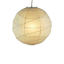 Adesso; Orb Pendant Ceiling Lamp, Small, Natural
