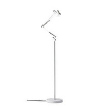 Adesso; Quest LED Floor Lamp, 64 1/2 inch;H, Off-White Shade/Off-White Base