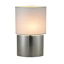 Adesso; Sophia Table Lamp, Tall, 22 inch;H, White Shade/Brown Base