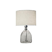 Adesso; Sparrow Table Lamp, 18 3/4 inch;H, White Shade/Chrome Base
