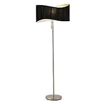 Adesso; Symphony Floor Lamp, 63 inch;, Black