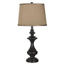 Kenroy 29 inch; Stratton Table Lamp, Oil-Rubbed Bronze Finish