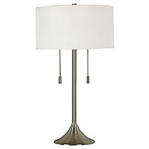 Kenroy 30 inch; Stowe Table Lamp, Brushed Steel Finish