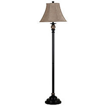 Kenroy 62 inch; Floor Lamp, Oil-Rubbed Bronze Finish With Marble Accent