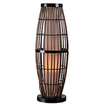 Kenroy Biscayne Outdoor Table Lamp, 31 inch;H, Tan Shade/Rattan Base
