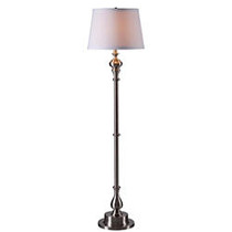 Kenroy Home Table/Floor Lamp, Chatham Floor Lamp, Brushed Steel
