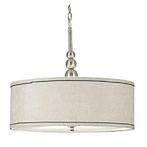 Kenroy Margot Hanging Pendant Lamp, 3-Light, 21 inch;H, Silver