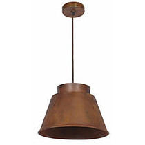 Kenroy Metalsmith 1-Light Hanging Pendant, 11 inch;H, Rust
