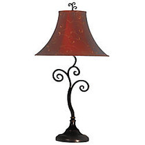 Kenroy Richardson Table Lamp, Bronze/Red/Gold