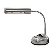 Ledu Organizer Desk Lamp, 15 inch;H, Silver