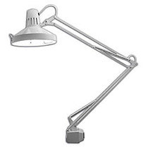 Ledu Professional Fluorescent/Incandescent Swingarm Clamp-On Lamp, White