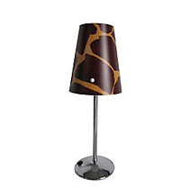 LimeLights Mini Table Lamp, 13 1/2 inch;H, Giraffe Shade/Silver Base