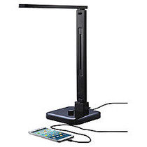 Lorell&trade; Bluetooth; LED Desk Lamp, 18 1/5 inch;H, Black Base