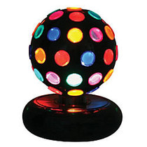 Lumisource Multicolor Rotating Disco Ball, 9 inch;H, Multicolor/Black