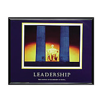 Advantus Leadership Framed Print - 30 inch; Width x 24 inch; Height - Black Frame