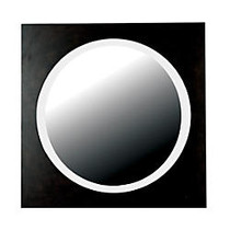 Kenroy Home Wall Mirror, Eclipse, 34 inch;H x 34 inch;W x 1 inch;D, Walnut