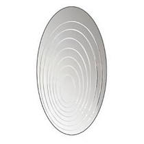 Lumisource Ripples Mirror, Oval, 39 inch;H x 24 inch;W x 1 inch;D