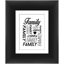 PTM Images Expressions Framed Wall Art, Family, 12 inch;H x 10 inch;W, Black
