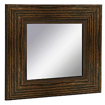 PTM Images Framed Mirror, 20 inch;H x 20 inch;W, Natural Black