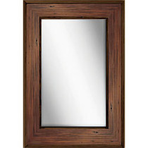 PTM Images Framed Mirror, Bone Wood, 36 inch;H x 24 inch;W, Natural Wood