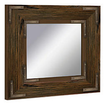 PTM Images Framed Mirror, Bronze Accent, 20 inch;H x 20 inch;W, Natural Black