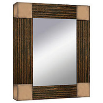 PTM Images Framed Mirror, Double Glass, 19 3/4 inch;H x 28 inch;W, Paris Silver