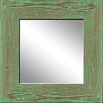 PTM Images Framed Mirror, Mint Wood, 20 inch;H x 20 inch;W, Natural Green