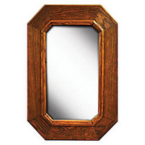 PTM Images Framed Mirror, No Corner, 19 3/4 inch;H x 27 3/4 inch;W, Charcoal