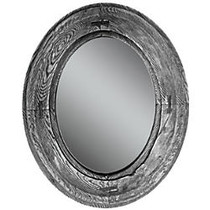 PTM Images Framed Mirror, Villa I, 22 1/8 inch;H x 18 1/8 inch;W, Stone Gray