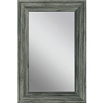 PTM Images Framed Mirror, Wooden, 36 inch;H x 24 inch;W, Stone Gray