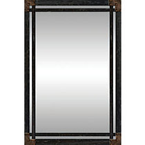PTM Images Framed Mirror, Wrought Iron, 30 inch;H x 20 inch;W, Charcoal
