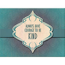 PTM Images Framed Wall Art, Courage, 12 inch;H x 16 inch;W, White