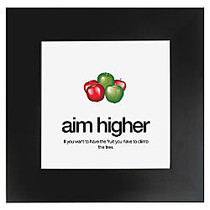 Seco Motivational Print, Aim Higher, 20 inch;H x 20 inch;W, Black