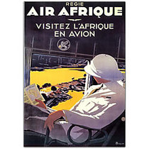 Trademark Global Air Afrique Gallery-Wrapped Canvas Print By Anonymous, 18 inch;H x 24 inch;W