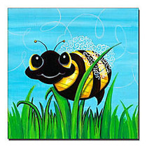 Trademark Global Bee At Play Gallery-Wrapped Canvas Print By Sylvia Masek, 14 inch;H x 14 inch;W