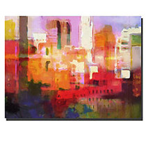 Trademark Global City Colors Gallery-Wrapped Canvas Print By Adam Kadmos, 18 inch;H x 24 inch;W